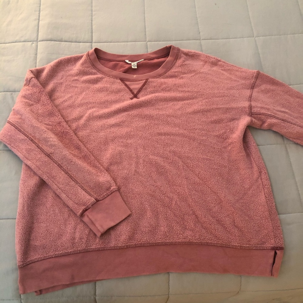 Fuzzy AEO Crew Neck